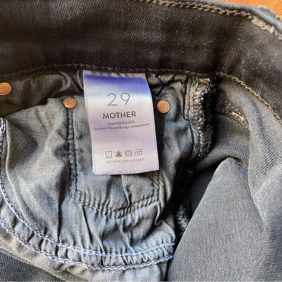 MOTHER Tomcat Roller 29, Night In Venice High Rise Wide Leg Denim dark blue - Picture 8 of 16